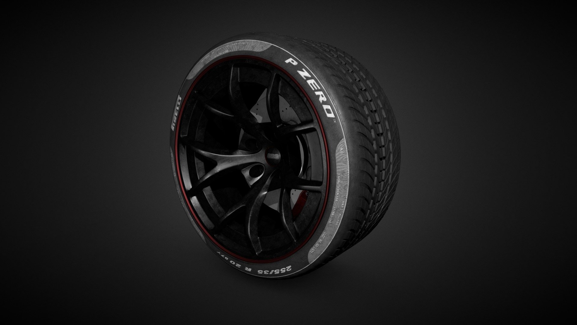 Pirelli P Zero Tyre 3d model