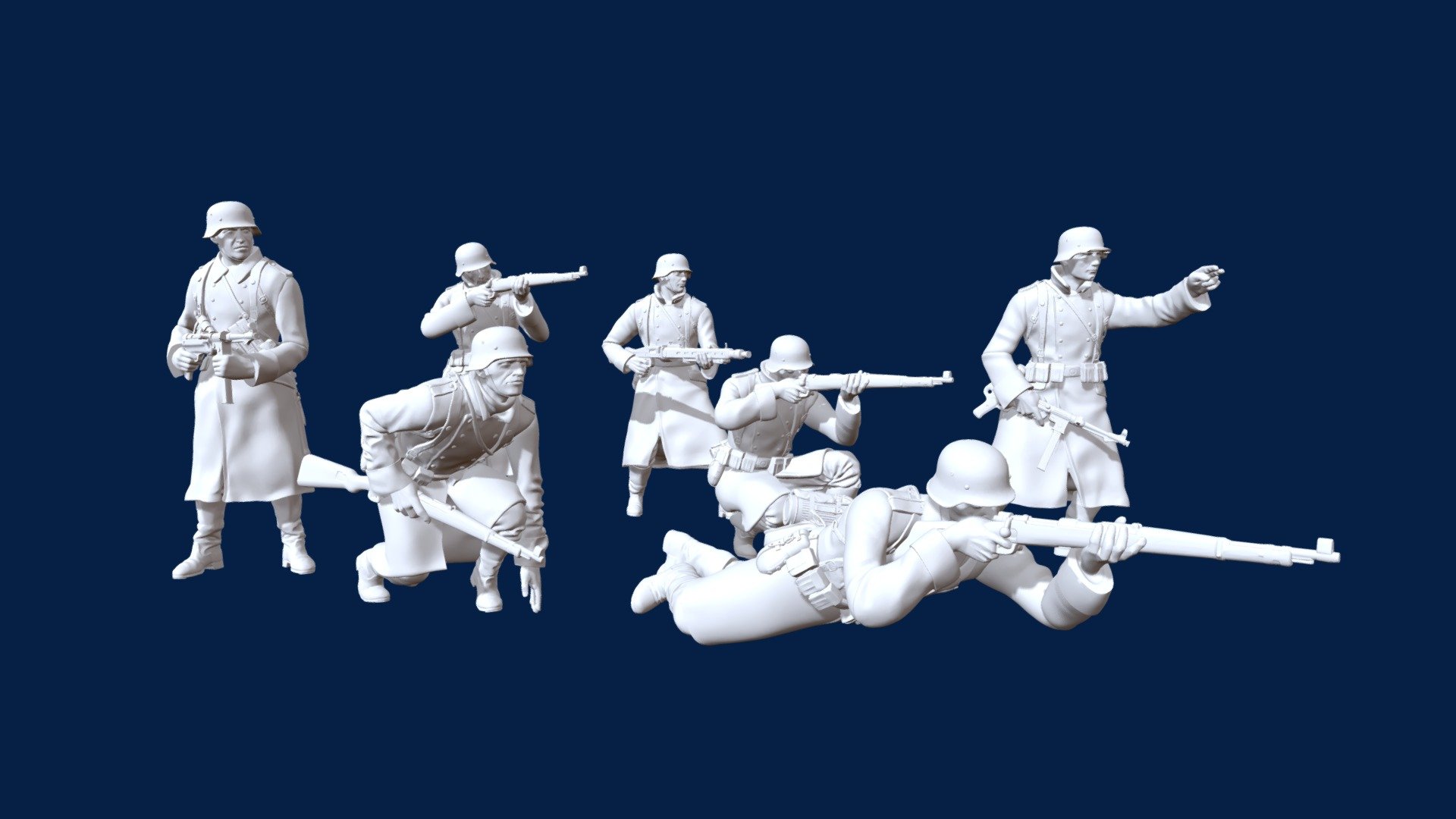 German soldiers 3d model