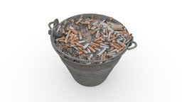 Cigarette butts bucket