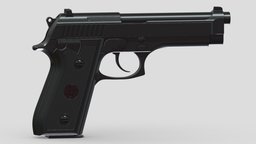 Taurus PT92 High-poly Subdivision