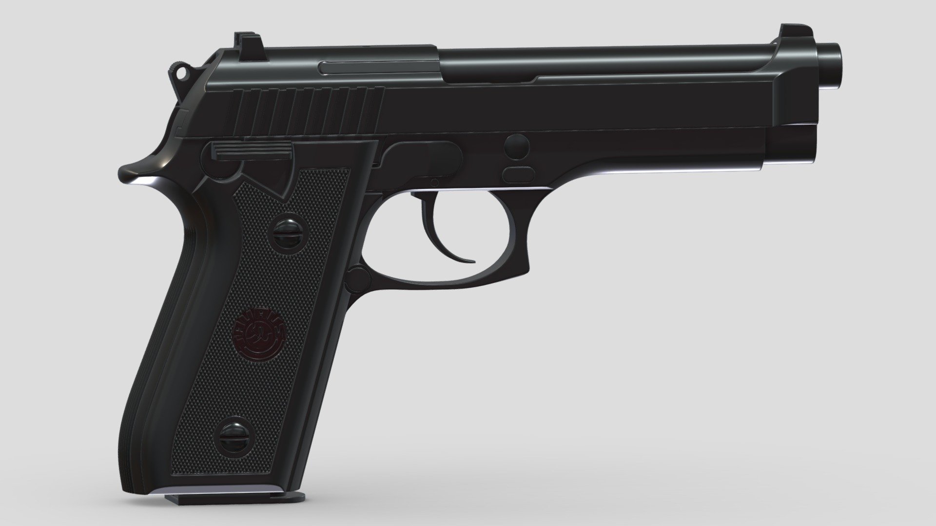 Taurus PT92 High-poly Subdivision 3d model