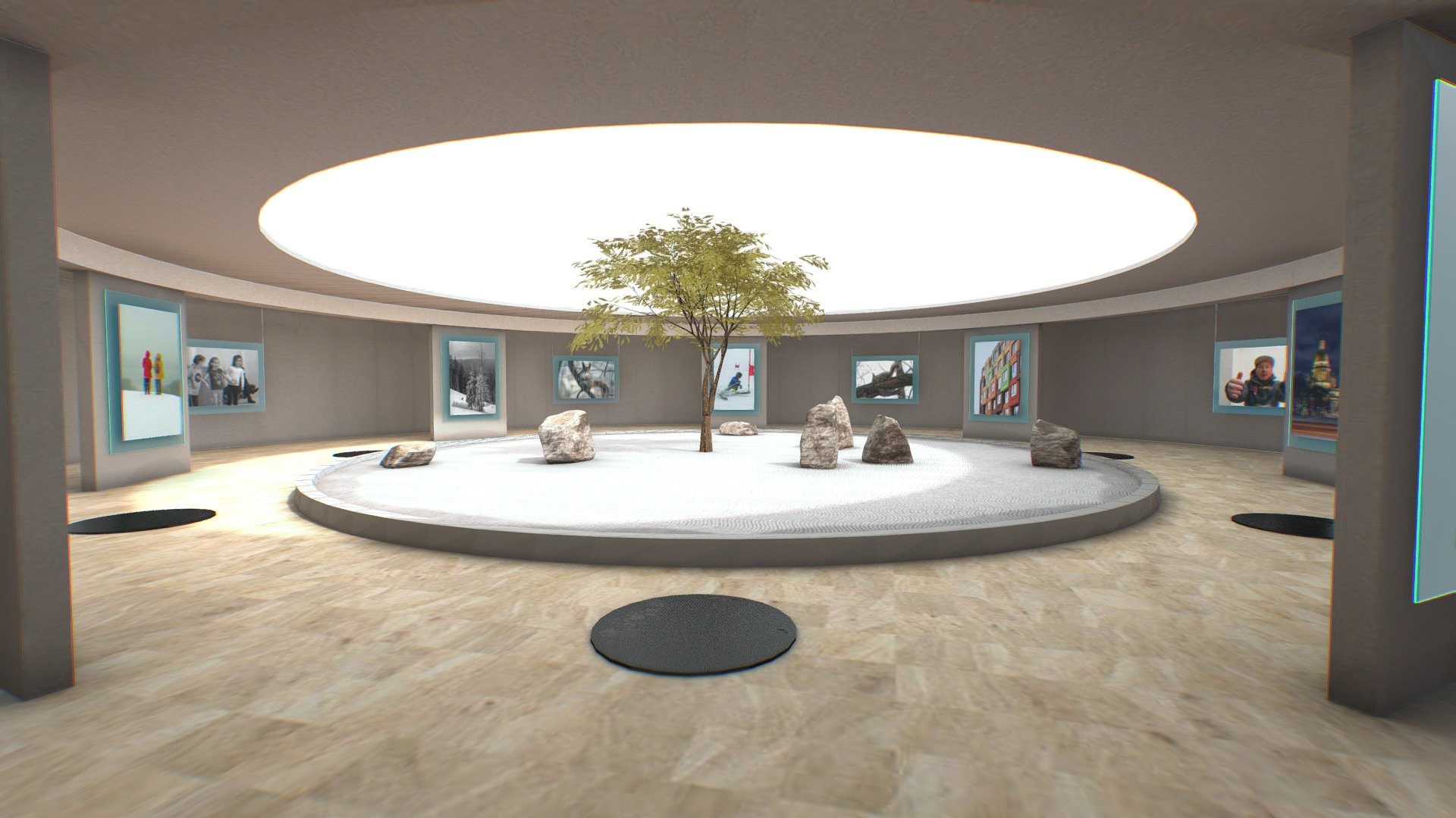 VR Art Gallery "Rock Garden" upd 11/2022 3d model