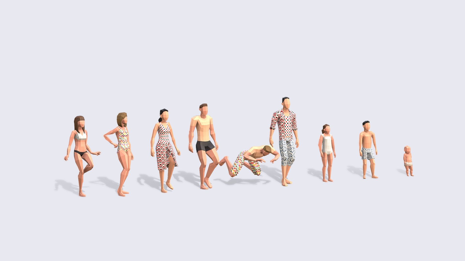 Summer People 3d model