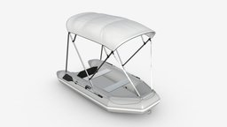 Inflatable boat 03 sunshade