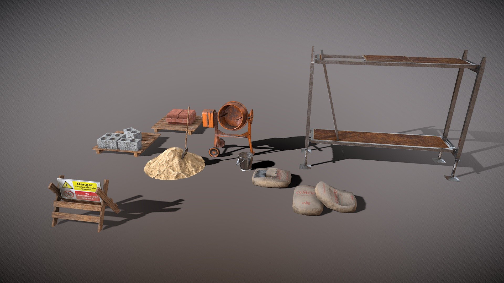 Construction 3d model