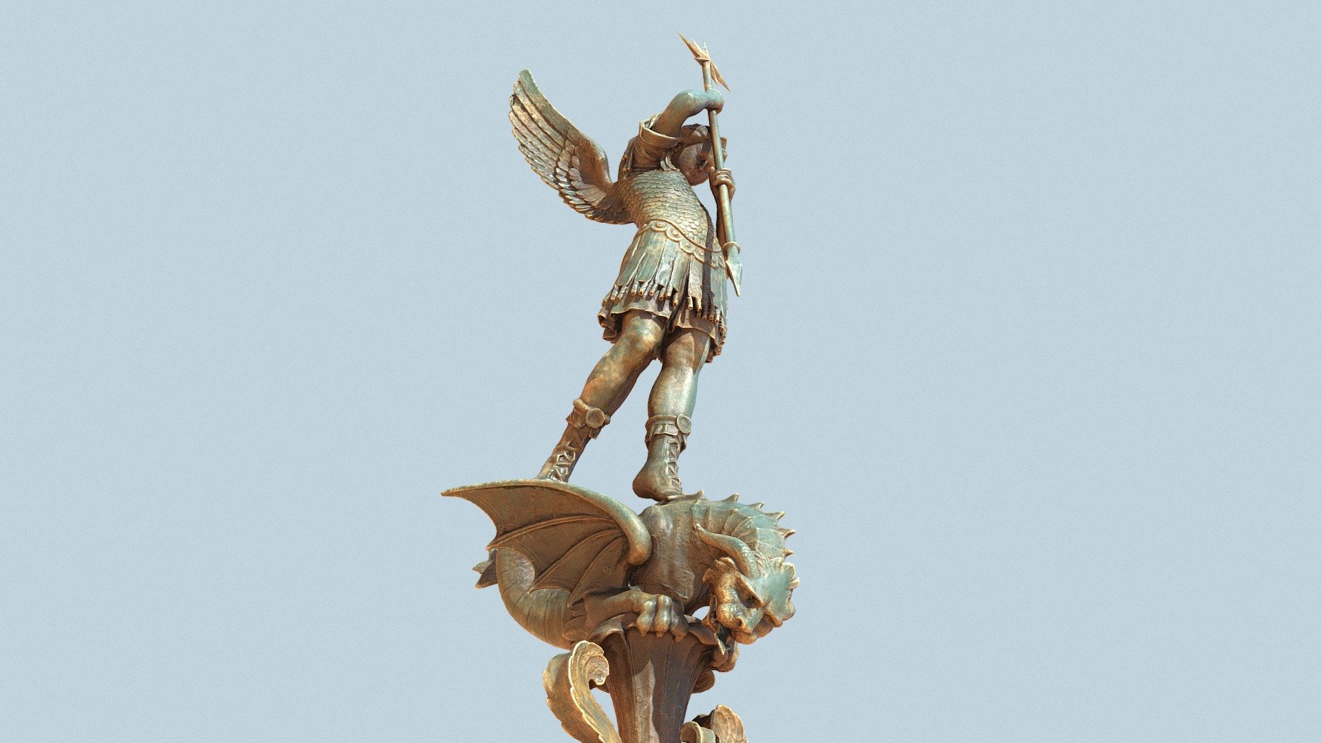 Archangel Saint-Michel (Lyon) 3d model