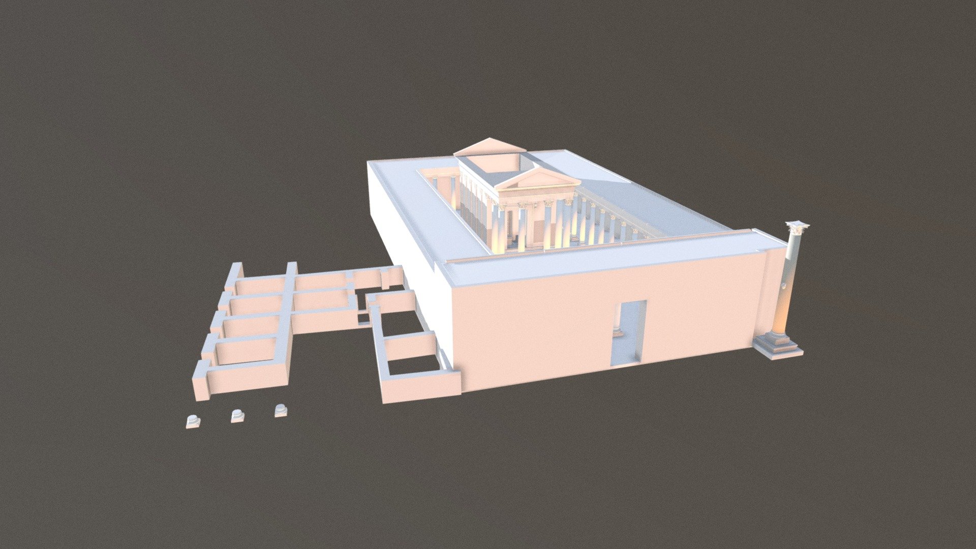 Temple of Al-Lat 3d model