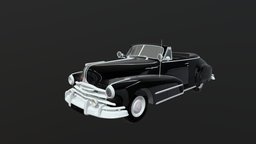 Ford Super Deluxe Convertible 1946 Car 3d Model