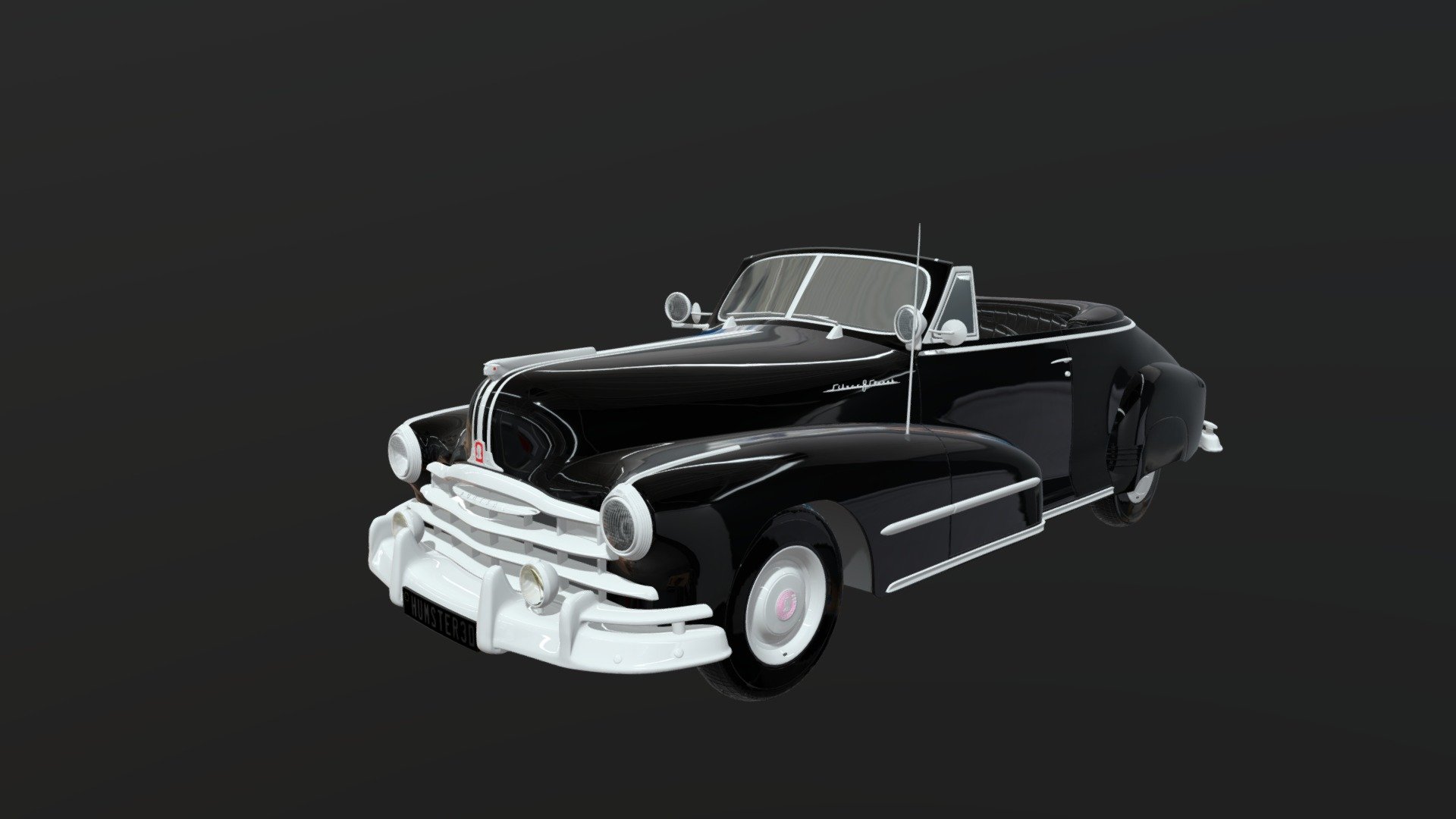 Ford Super Deluxe Convertible 1946 Car 3d Model 3d model