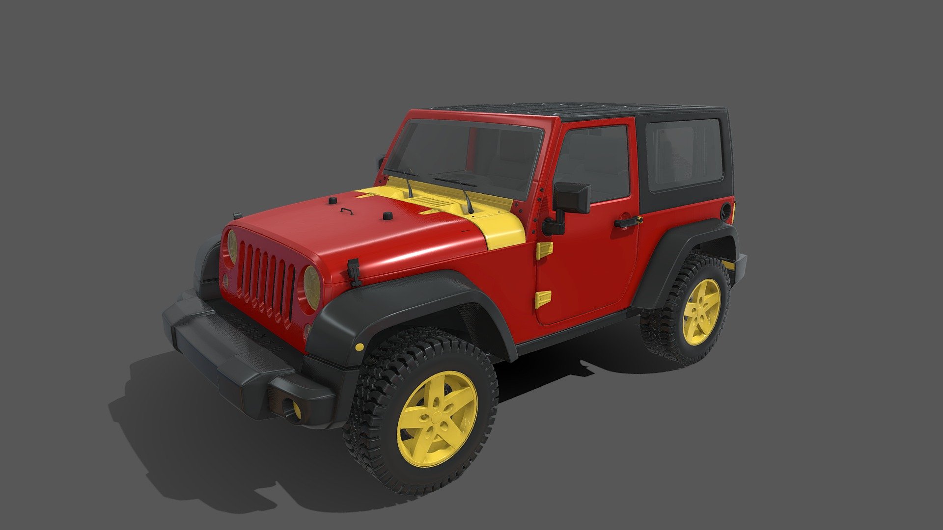 Classic Jeep 3d model