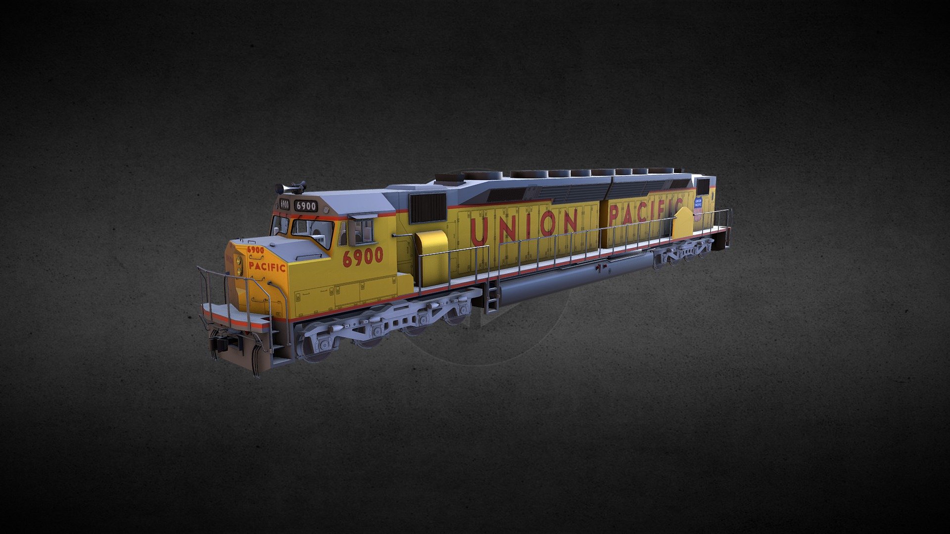 EMD DDA40X "Centennial" 3d model