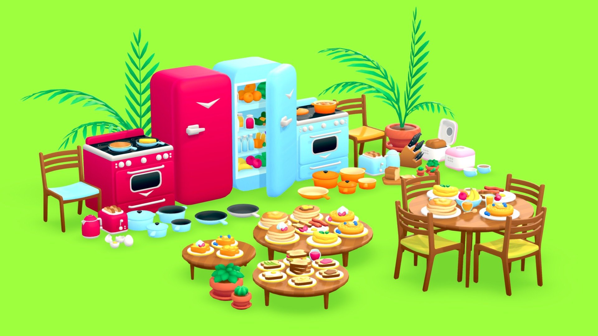 Kitchen Pack 3d model