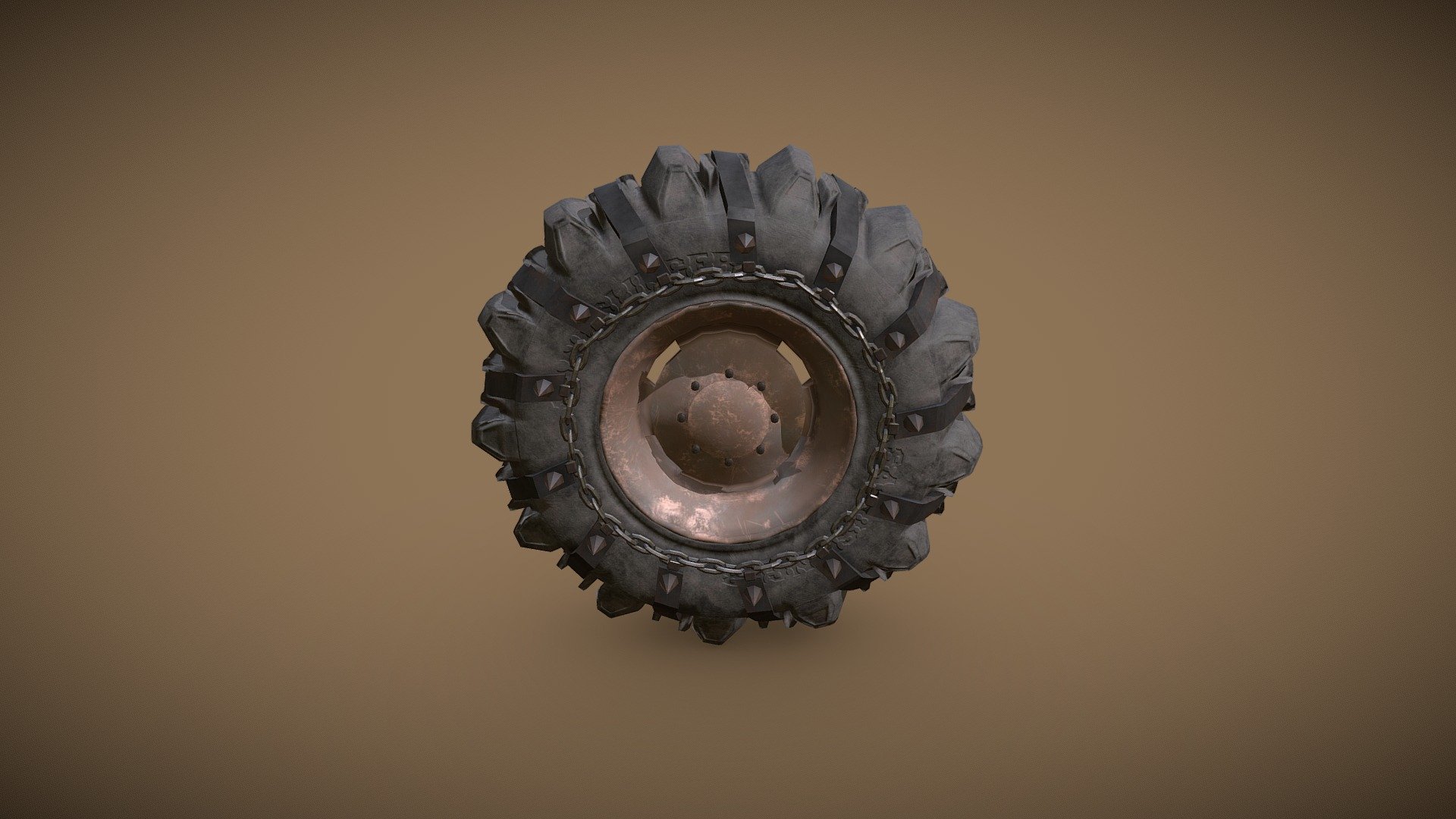 Apocalyptic Tire 3d model