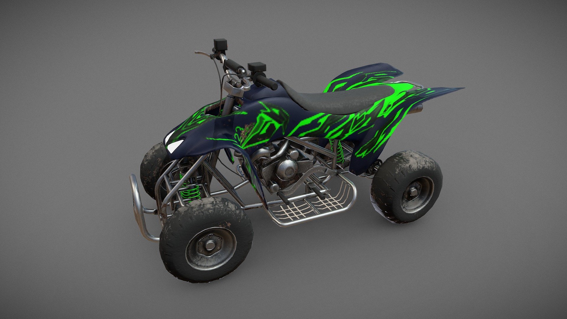 Quad Bike v2 3d model