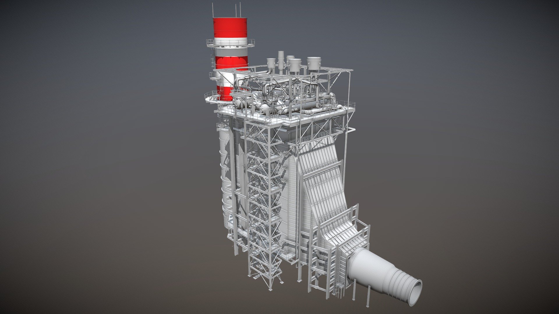 3D Power Plant 3d model