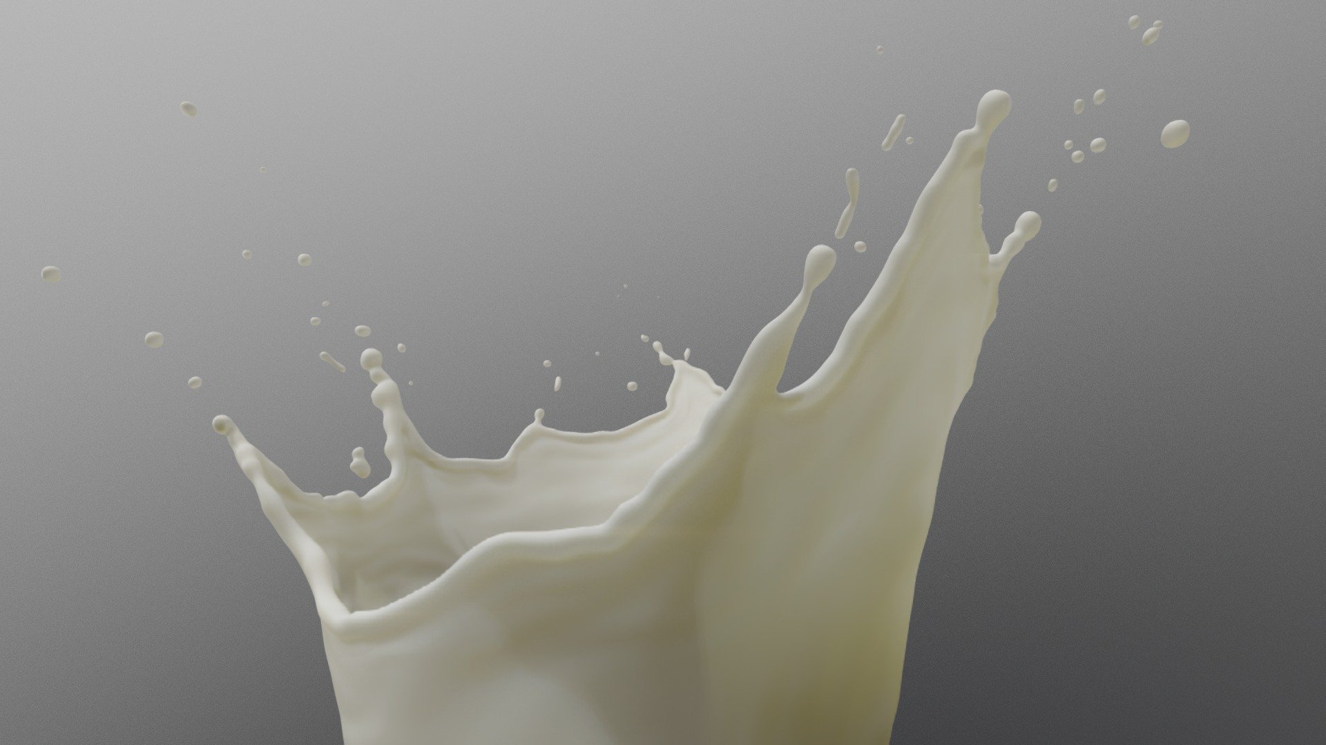 Short Milk Splash 3d model