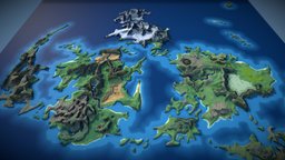 Final Fantasy VII 3D World Map