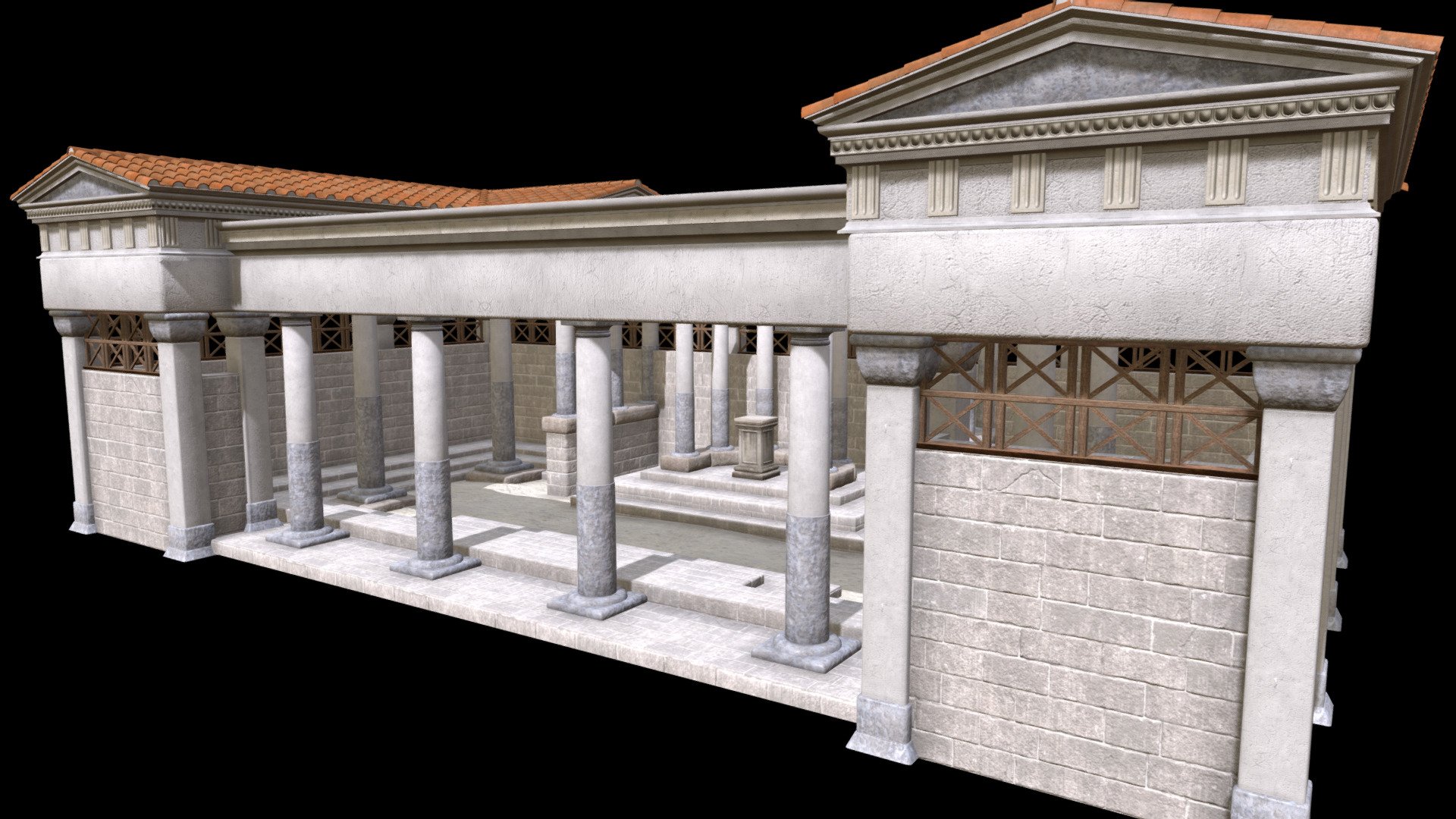 Ancient Greece Building #1 3d model