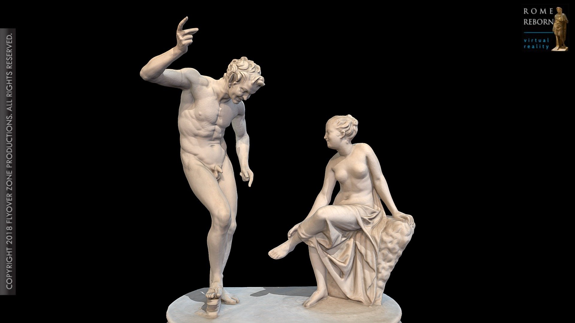 Faun and Nymph 3d model