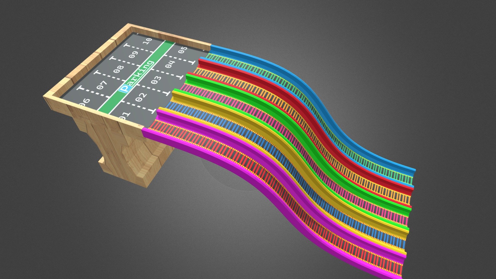 Parking Slide/ Water Slide 3d model