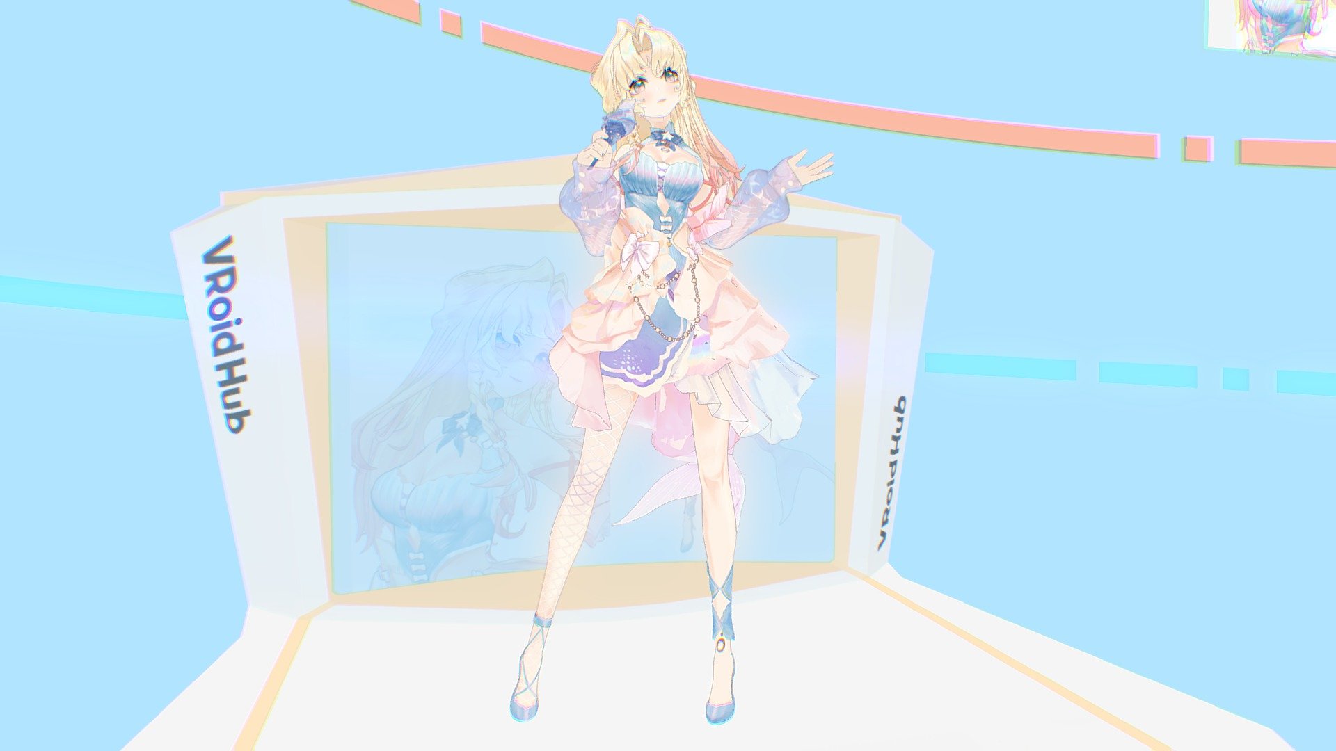 VRM/VRChat model : 艾玫 Aimer 3d model