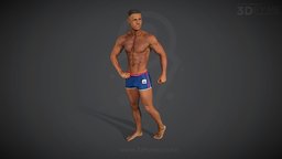 Brad Wade / Physique Model (3D-Scan)