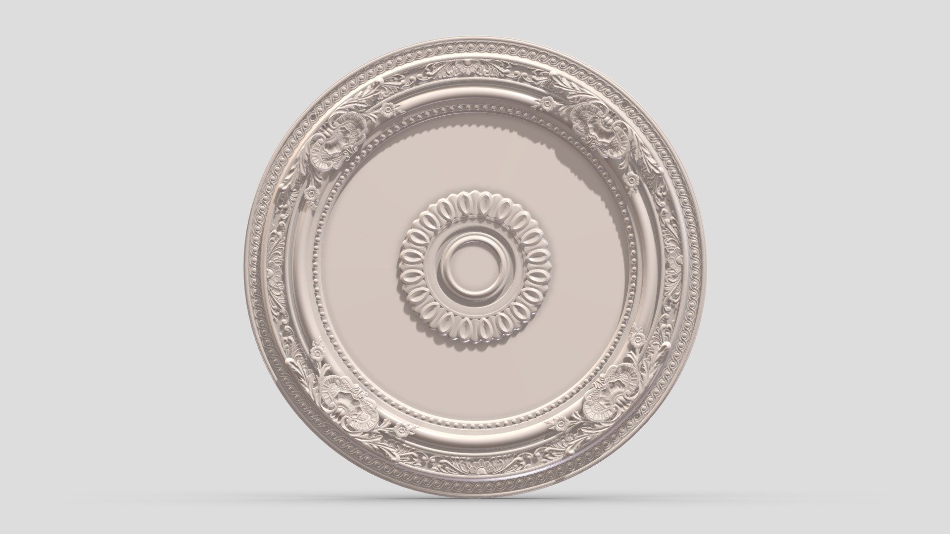 Classic Ceiling Medallion 46 3d model