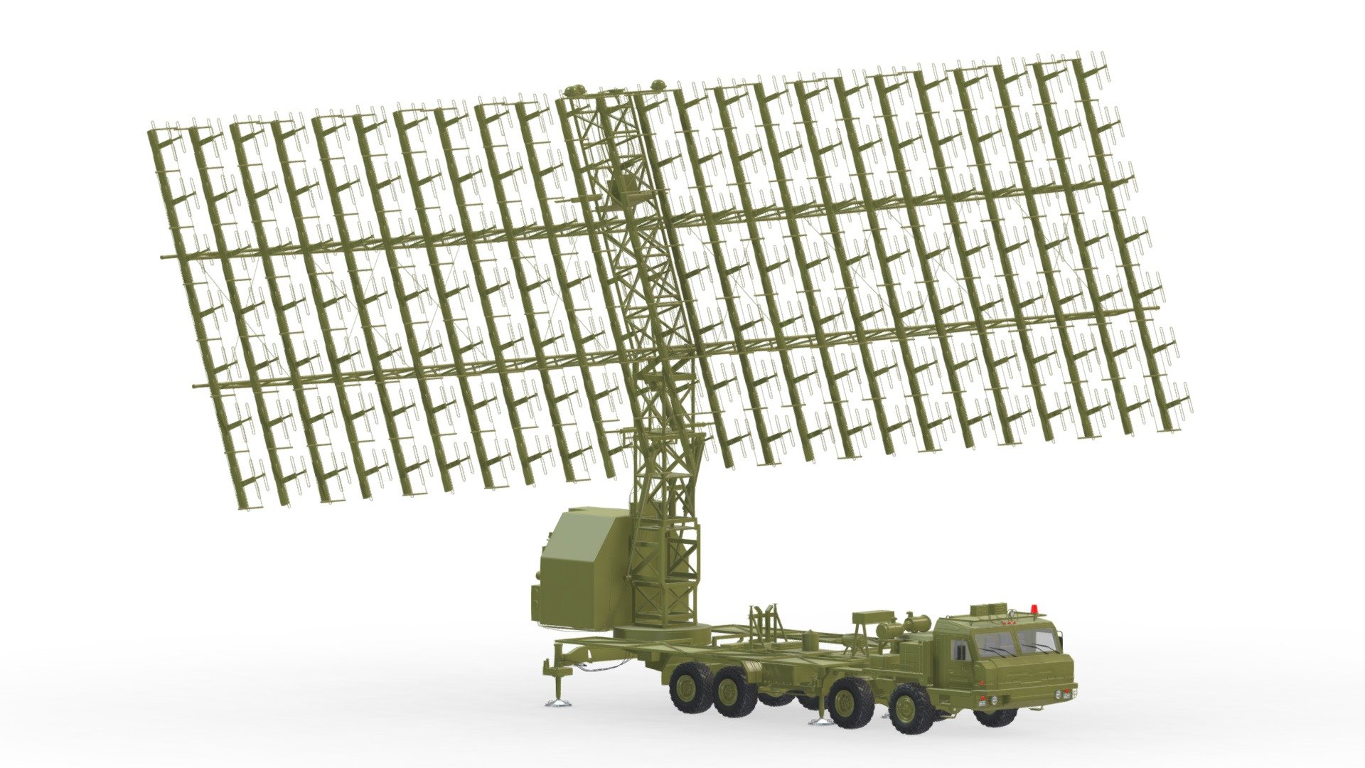 Nebo M RLM-ME VHF-Band Radar System 3d model