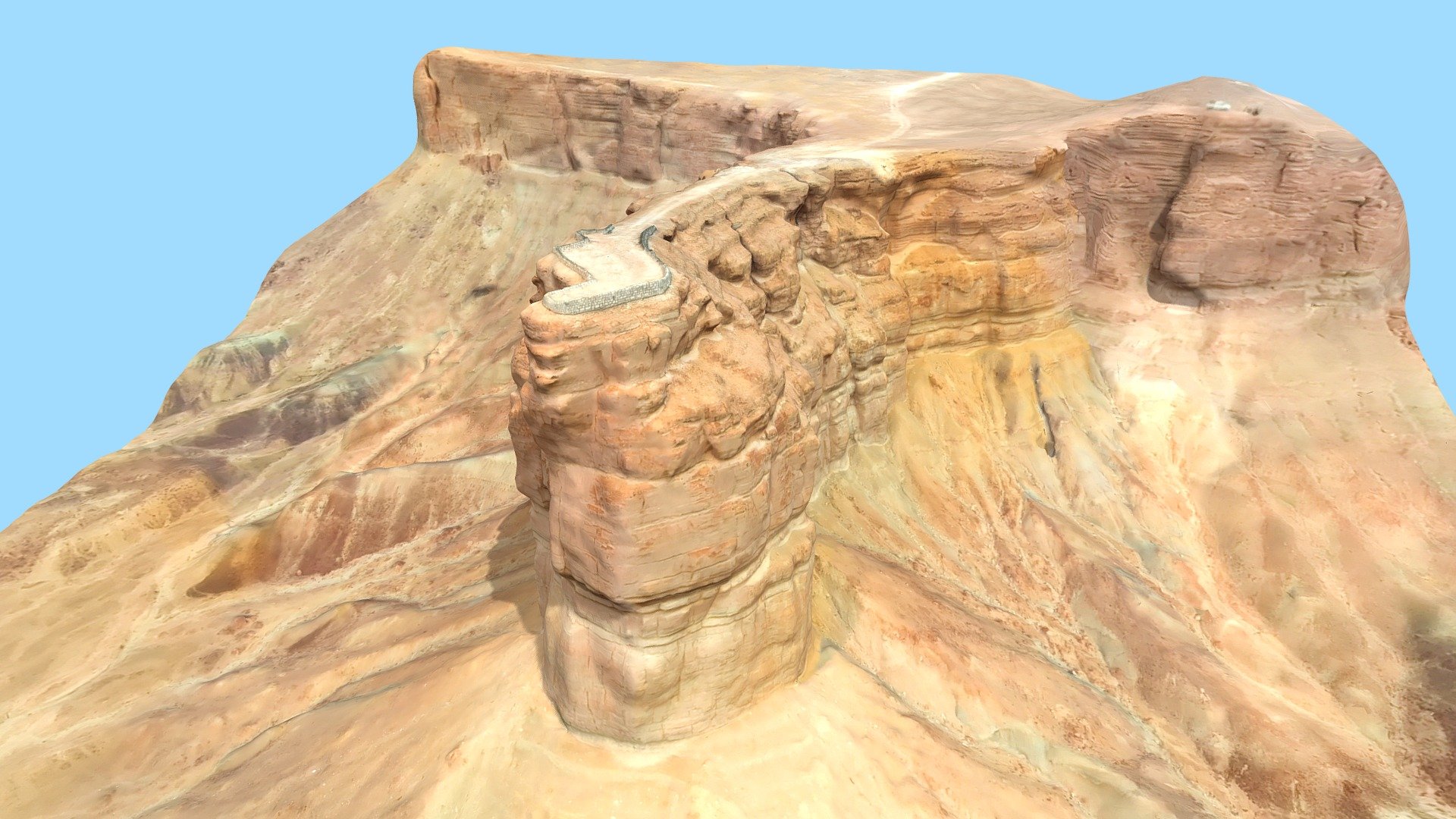 Jabal Tuwaiq Mountain, Riyadh, Saudi Arabia 3d model