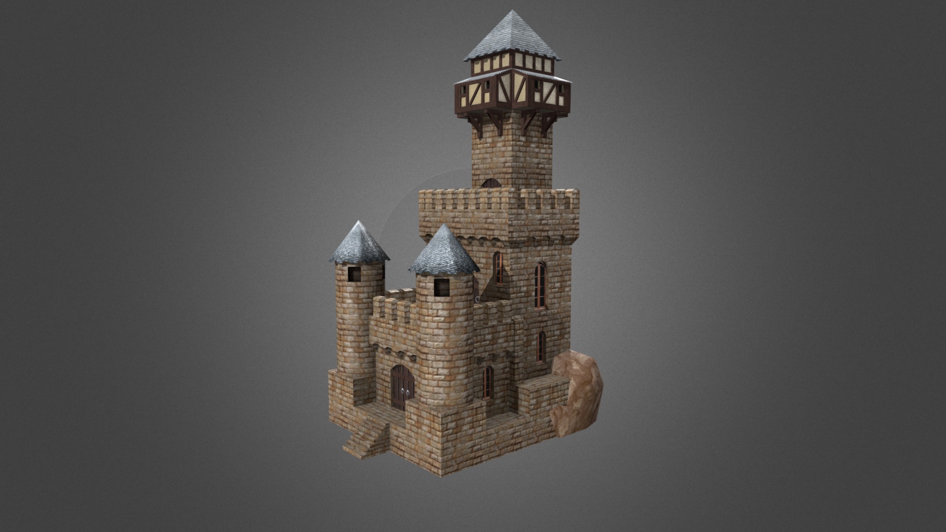 Medieval Tower Of Mistral 3d model