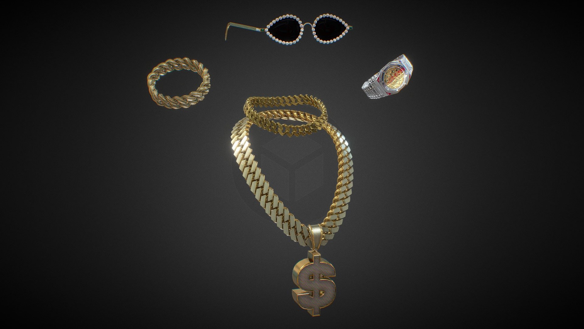 Jewelry Bundle 5 3d model