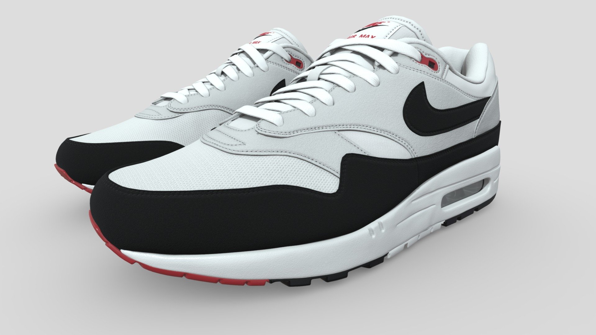 Air Max 1 Nike Anniversary Obsidian 3d model