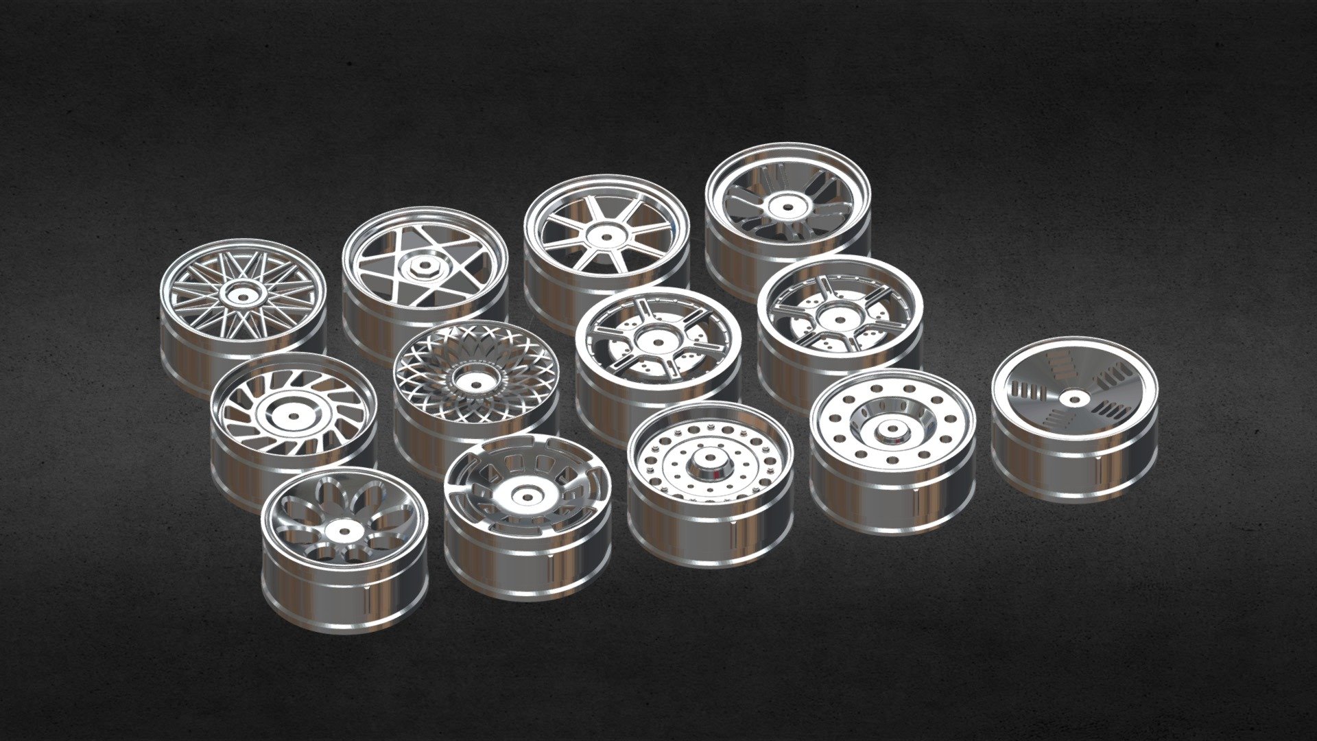 Alloy Wheel Rims (Free) 3d model