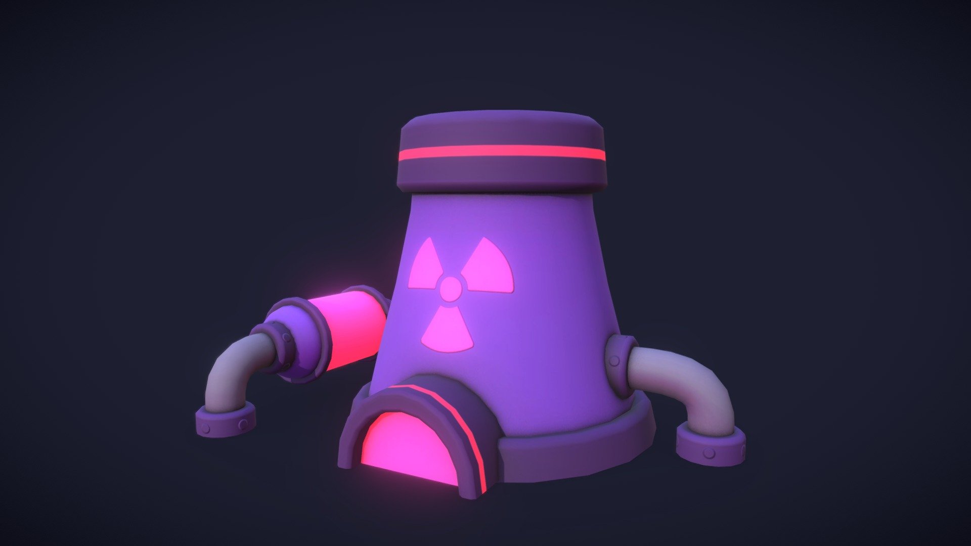 Stylized Sci-Fi Factory 3d model