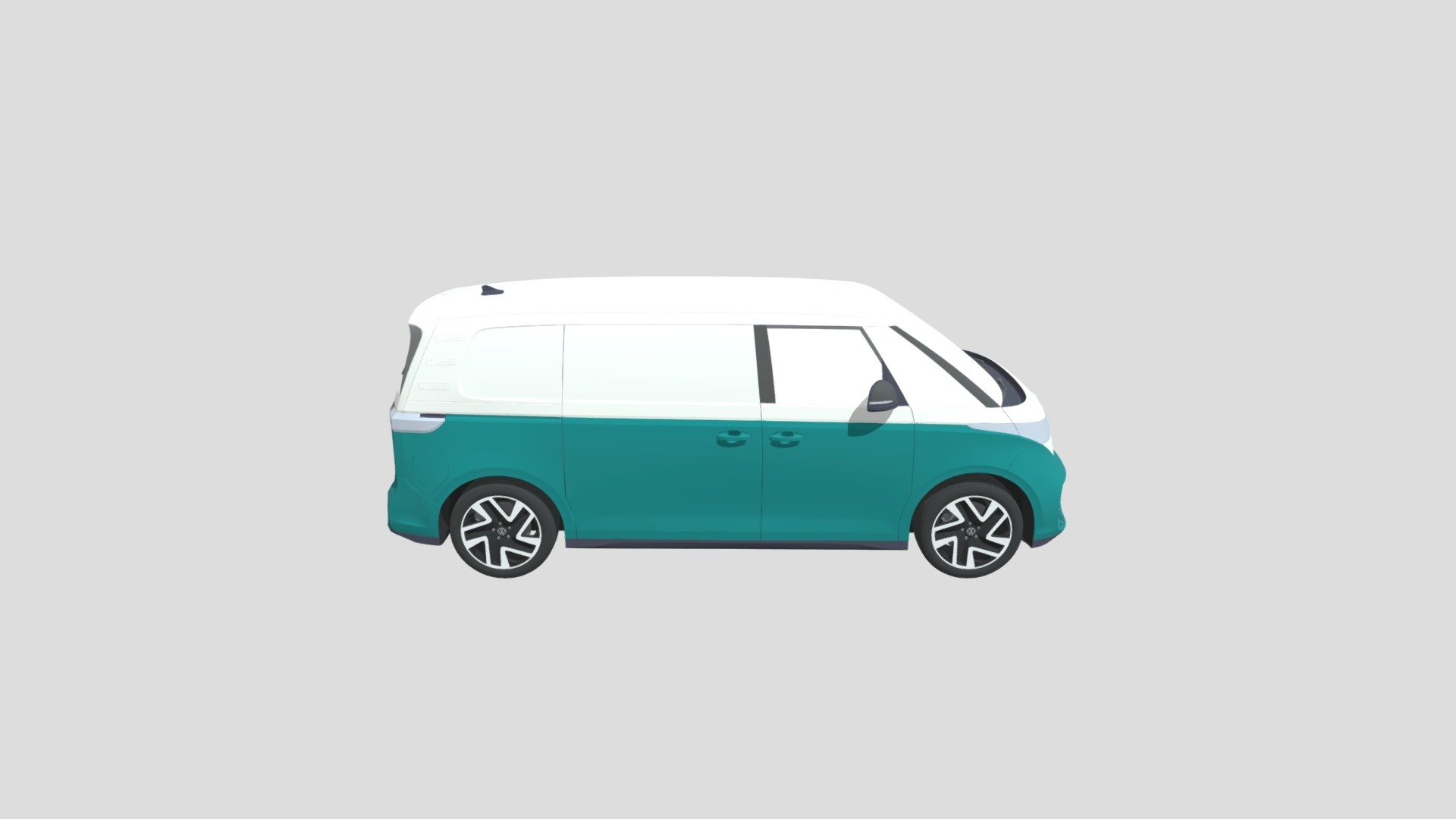 VW ID  Buzz  Cargo LWB 2023 3d model