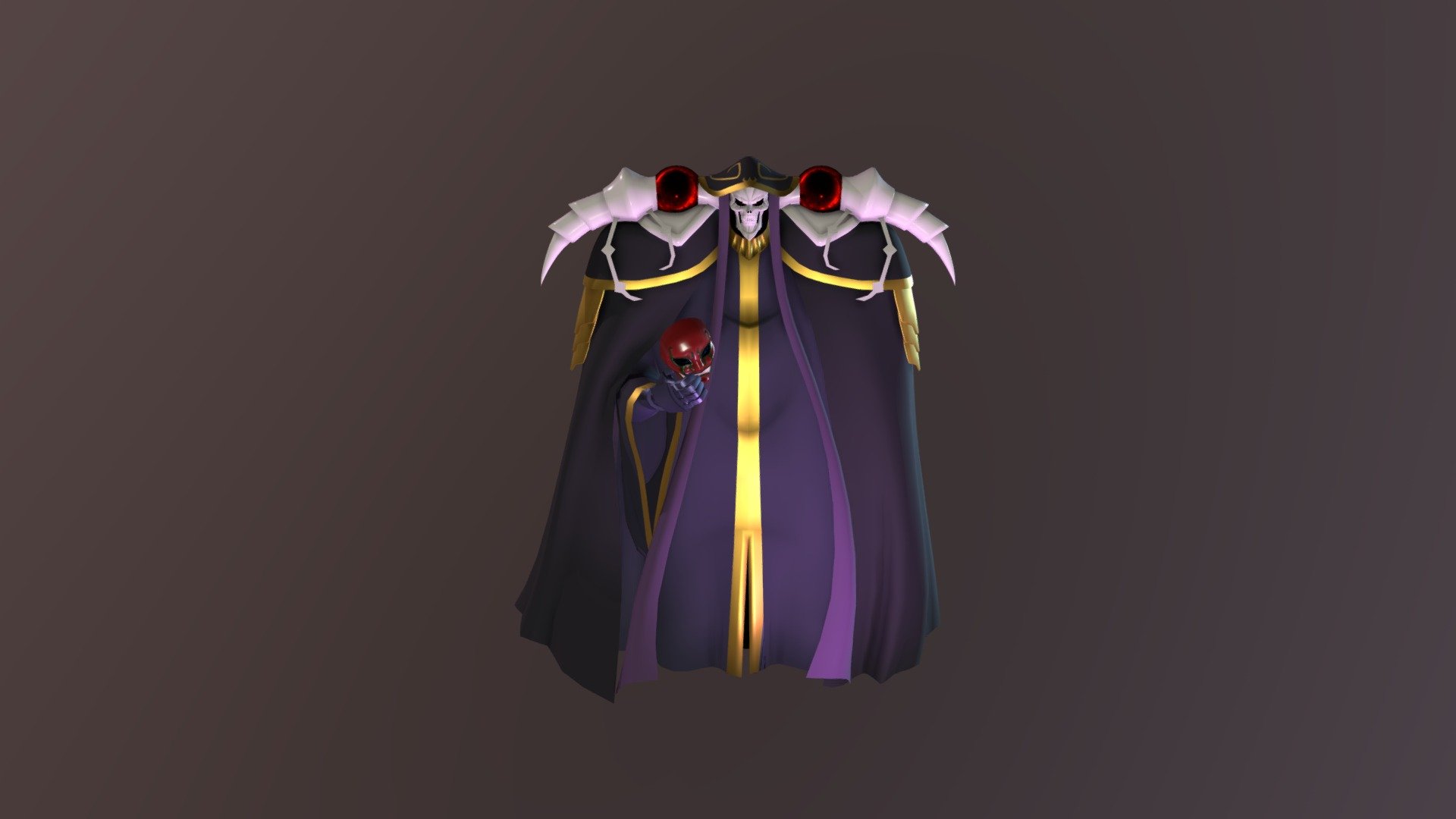 Overlord Ainz Ooal Gown 3d model