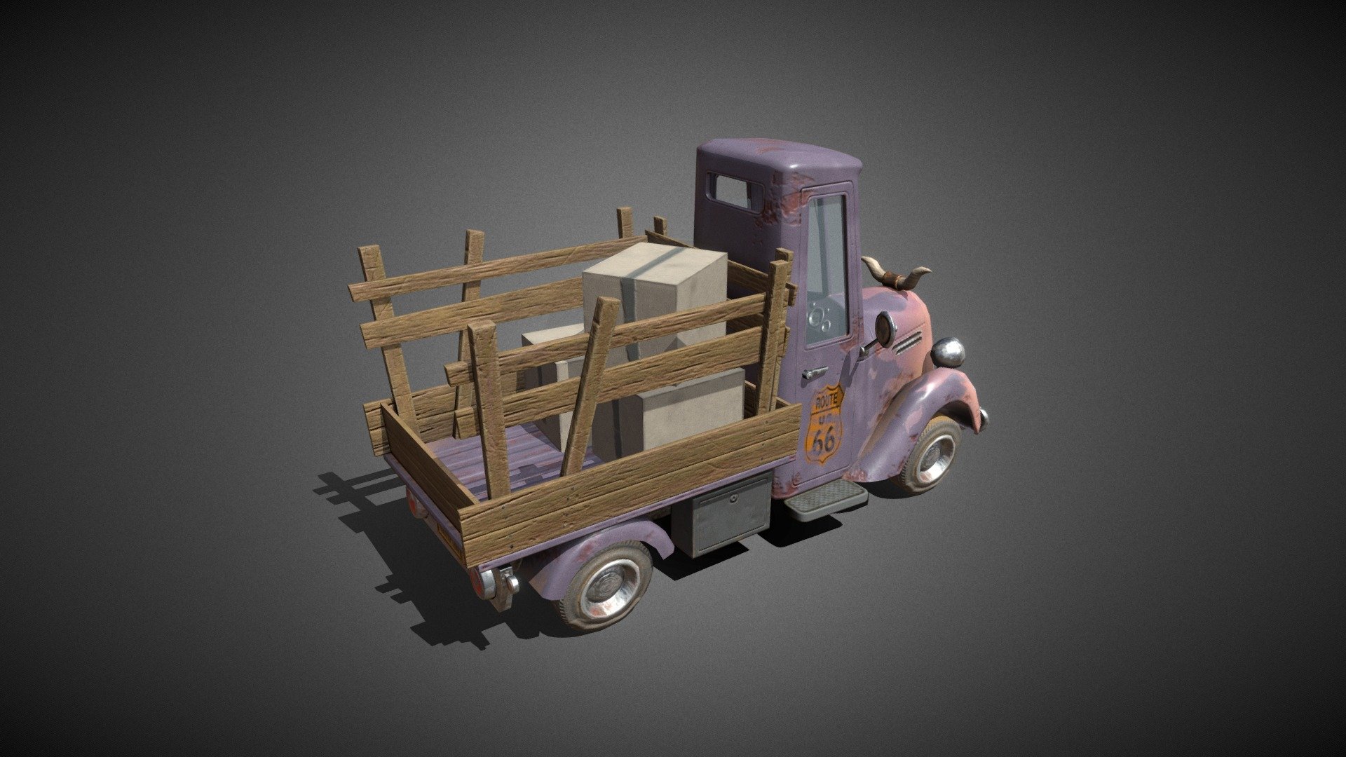 Old Pickup 3d model