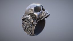 Memento Mori Skull Ring