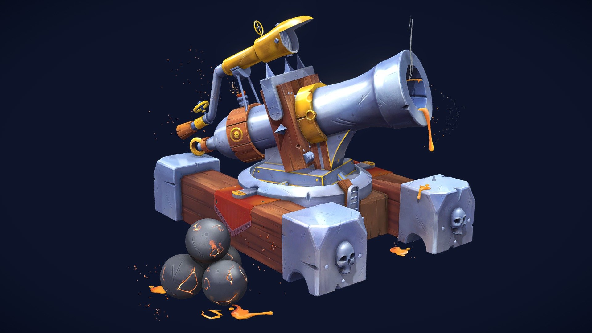 Lava Cannon 3d model