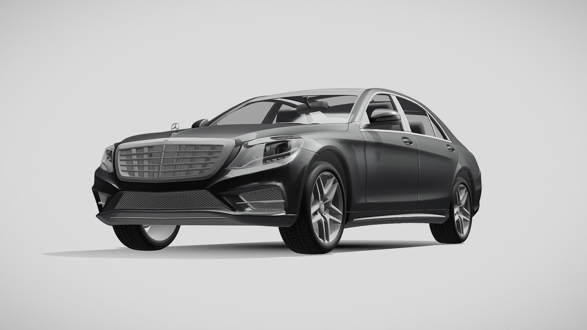 AMG Mercedes Benz S 500 W222 2013 3d model