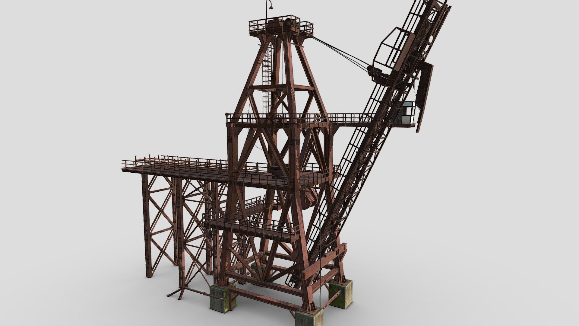 Old Crane 3d model