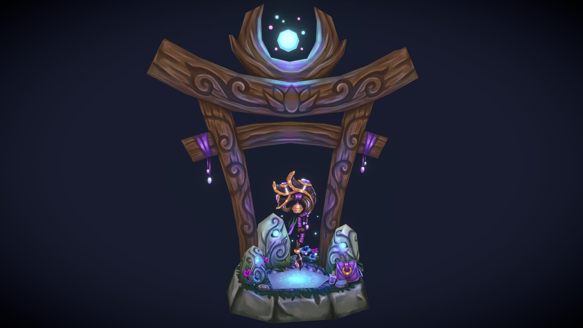 Moonwells Gift 3d model