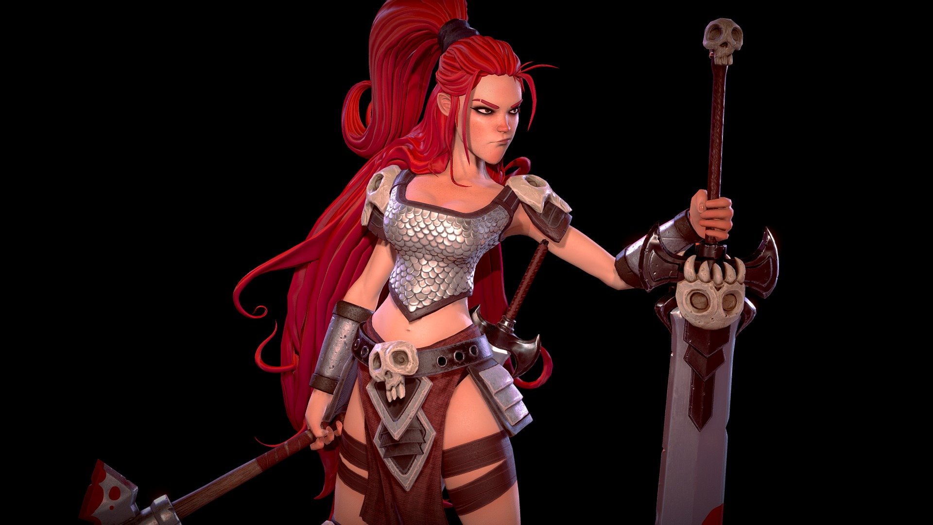 Red Sonja 3d model