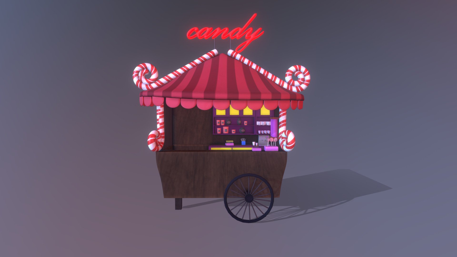 Candy stand 3d model