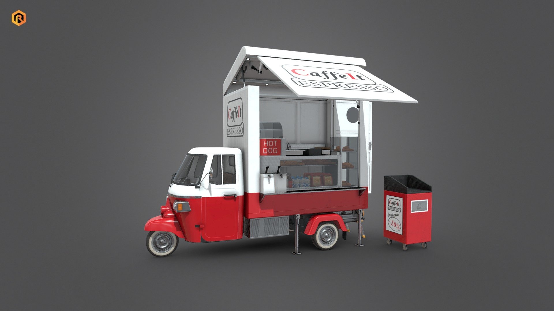 Food Truck 3d model