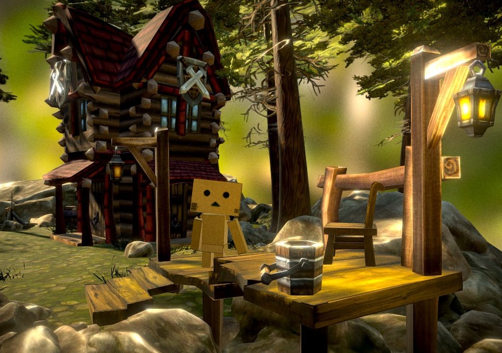 Danbo Island Color 3d model