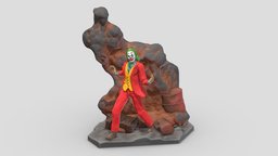 Joker Low Poly PBR Realistic 3D Printable