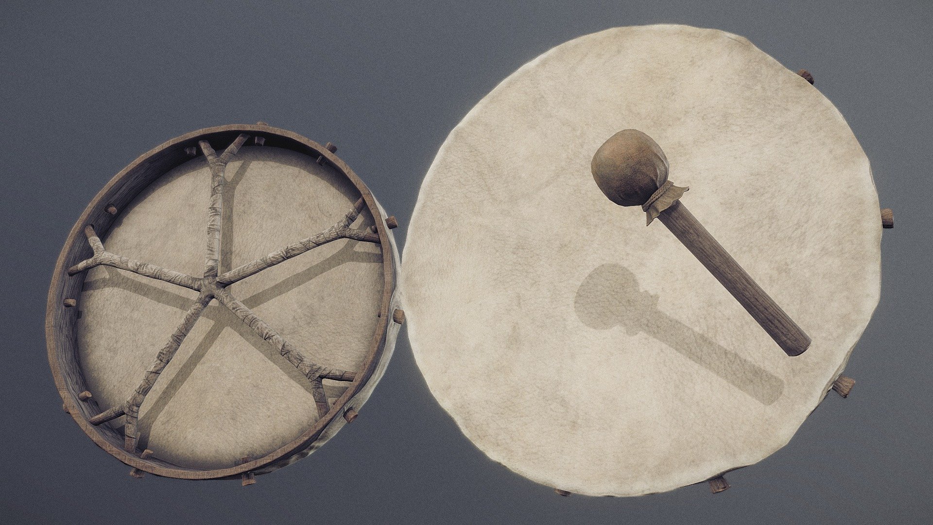 Nordic Shaman Drum 3d model