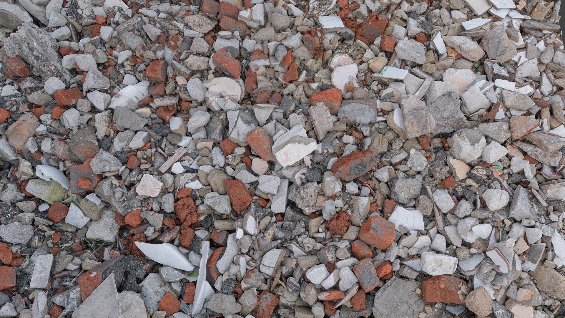 Rubble ground 3d model