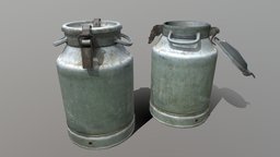 Metal milk can